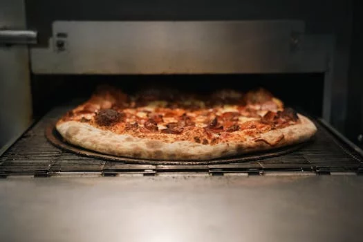 pepperoni pizza crispy golden crust